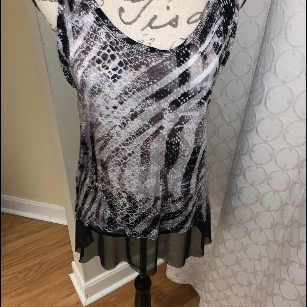 Jennifer Lopez top with black lace detail
